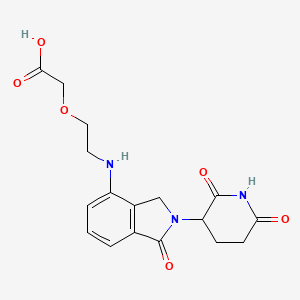 molecular formula C17H19N3O6 B12960798 2-(2-((2-(2,6-Dioxopiperidin-3-yl)-1-oxoisoindolin-4-yl)amino)ethoxy)acetic acid 