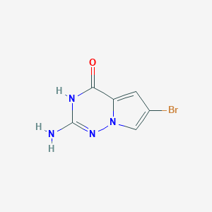 2-Amino-6-bromopyrrolo[2,1-f][1,2,4]triazin-4(3H)-one