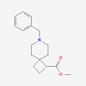 molecular formula C17H23NO2 B12960815 Methyl 7-benzyl-7-azaspiro[3.5]nonane-1-carboxylate 