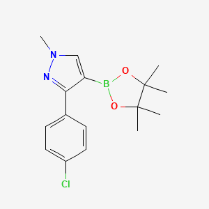 3-(4-Chlorophenyl)-1-methyl-4-(4,4,5,5-tetramethyl-1,3,2-dioxaborolan-2-yl)-1H-pyrazole