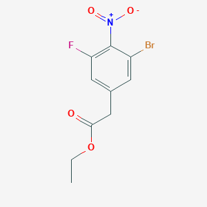 Ethyl 2-(3-bromo-5-fluoro-4-nitrophenyl)acetate