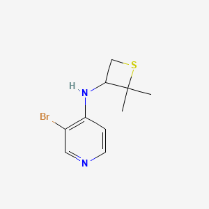 molecular formula C10H13BrN2S B12960902 3-Bromo-N-(2,2-dimethylthietan-3-yl)pyridin-4-amine 