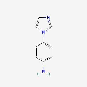 molecular formula C9H9N3 B1296093 4-(1H-咪唑-1-基)苯胺 CAS No. 2221-00-3