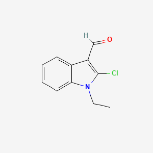 molecular formula C11H10ClNO B1296097 2-氯-1-乙基-1H-吲哚-3-甲醛 CAS No. 64788-54-1