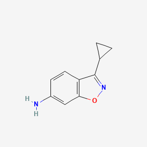 molecular formula C10H10N2O B12960999 3-Cyclopropylbenzo[d]isoxazol-6-amine 