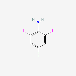 molecular formula C6H4I3N B1296100 2,4,6-三碘苯胺 CAS No. 24154-37-8
