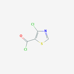 molecular formula C4HCl2NOS B12961004 4-Chlorothiazole-5-carbonyl chloride 