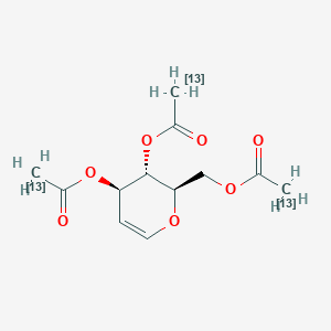 [(2R,3S,4R)-3,4-di(acetyloxy)-3,4-dihydro-2H-pyran-2-yl]methyl acetate