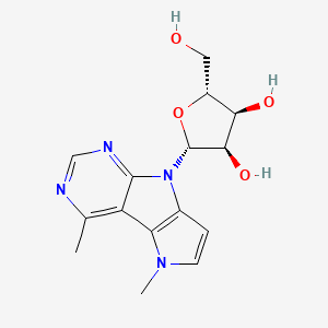 (2R,3R,4S,5R)-2-(3,12-dimethyl-3,7,9,11-tetrazatricyclo[6.4.0.02,6]dodeca-1(12),2(6),4,8,10-pentaen-7-yl)-5-(hydroxymethyl)oxolane-3,4-diol