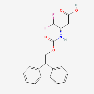 (S)-3-((((9H-Fluoren-9-yl)methoxy)carbonyl)amino)-4,4-difluorobutanoic acid