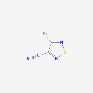 molecular formula C3BrN3S B12961035 4-Bromo-1,2,5-thiadiazole-3-carbonitrile 