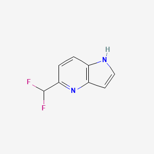 molecular formula C8H6F2N2 B12961041 5-(Difluoromethyl)-1H-pyrrolo[3,2-B]pyridine 