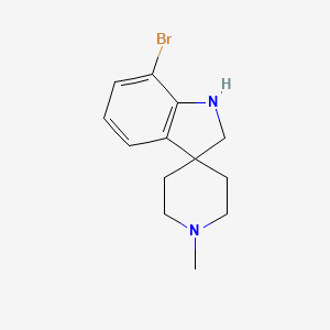 molecular formula C13H17BrN2 B12961044 7-Bromo-1'-methylspiro[indoline-3,4'-piperidine] 