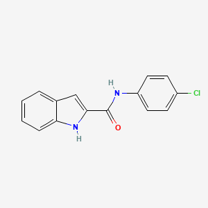 molecular formula C15H11ClN2O B12961077 N-(4-chlorophenyl)-1H-indole-2-carboxamide 