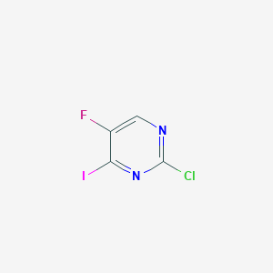 molecular formula C4HClFIN2 B12961109 2-Chloro-5-fluoro-4-iodopyrimidine 