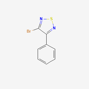 molecular formula C8H5BrN2S B12961114 3-Bromo-4-phenyl-1,2,5-thiadiazole 