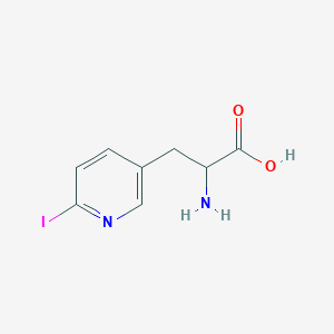 molecular formula C8H9IN2O2 B12961150 2-Amino-3-(6-iodopyridin-3-yl)propanoic acid 