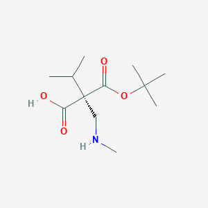 (S)-2-(tert-Butoxycarbonyl)-3-methyl-2-((methylamino)methyl)butanoic acid