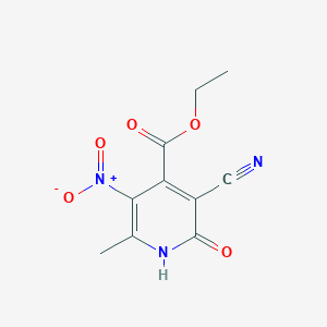 B1296120 Ethyl 3-cyano-2-hydroxy-6-methyl-5-nitroisonicotinate CAS No. 5427-92-9