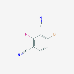 molecular formula C8H2BrFN2 B12961220 4-Bromo-2-fluoroisophthalonitrile 