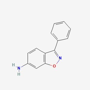 molecular formula C13H10N2O B12961223 3-Phenylbenzo[d]isoxazol-6-amine 