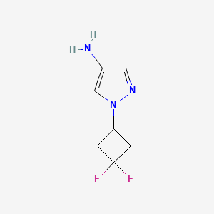 molecular formula C7H9F2N3 B12961226 1-(3,3-Difluorocyclobutyl)-1H-pyrazol-4-amine 