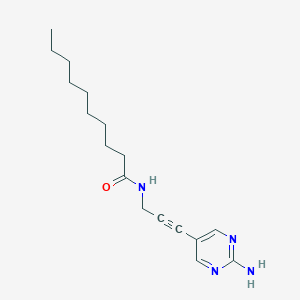 N-(3-(2-Aminopyrimidin-5-yl)prop-2-yn-1-yl)decanamide