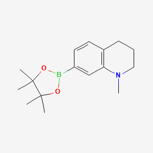 molecular formula C16H24BNO2 B12961237 1-Methyl-7-(4,4,5,5-tetramethyl-1,3,2-dioxaborolan-2-yl)-1,2,3,4-tetrahydroquinoline 