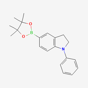 1-Phenyl-5-(4,4,5,5-tetramethyl-1,3,2-dioxaborolan-2-yl)indoline