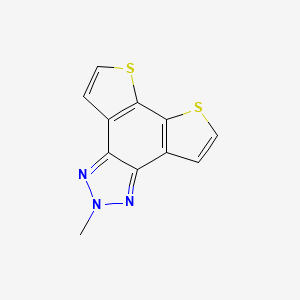 4-methyl-10,13-dithia-3,4,5-triazatetracyclo[10.3.0.02,6.07,11]pentadeca-1(12),2,5,7(11),8,14-hexaene