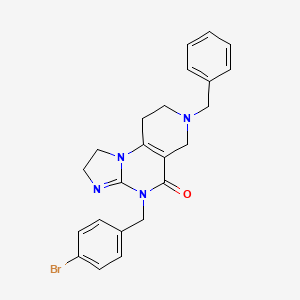 7-Benzyl-4-(4-bromobenzyl)-1,2,6,7,8,9-hexahydroimidazo[1,2-a]pyrido[3,4-e]pyrimidin-5(4H)-one