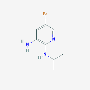 molecular formula C8H12BrN3 B12961325 5-bromo-N2-isopropylpyridine-2,3-diamine 