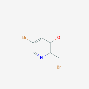 5-Bromo-2-(bromomethyl)-3-methoxypyridine