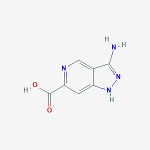 molecular formula C7H6N4O2 B12961351 3-Amino-1H-pyrazolo[4,3-c]pyridine-6-carboxylic acid 