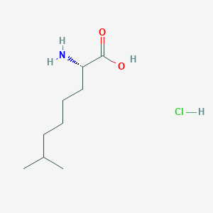 molecular formula C9H20ClNO2 B12961397 (S)-2-Amino-7-methyloctanoic acid hydrochloride 