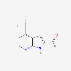 4-(Trifluoromethyl)-1H-pyrrolo[2,3-b]pyridine-2-carbaldehyde