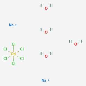 molecular formula Cl6H8Na2O4Pd B12961408 Sodium hexachloropalladate(IV) tetrahydrate 