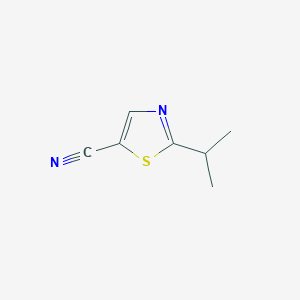 molecular formula C7H8N2S B12961467 2-Isopropylthiazole-5-carbonitrile CAS No. 1086393-39-6