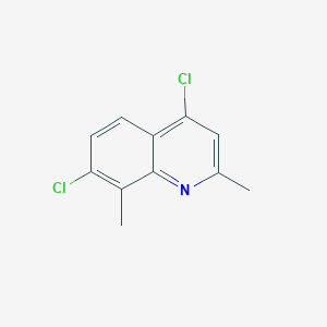 molecular formula C11H9Cl2N B1296148 4,7-Dichloro-2,8-dimethylquinoline CAS No. 21728-15-4