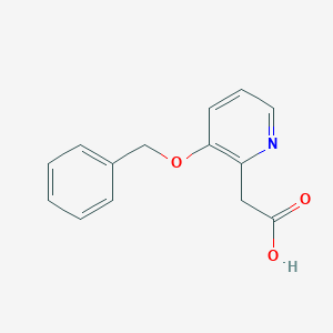 molecular formula C14H13NO3 B12961483 2-(3-(Benzyloxy)pyridin-2-yl)acetic acid 