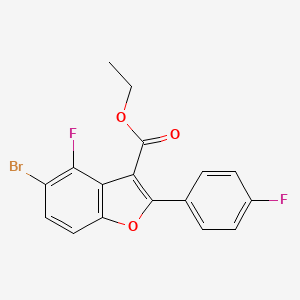 Ethyl 5-bromo-4-fluoro-2-(4-fluorophenyl)benzofuran-3-carboxylate