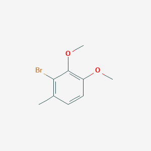 molecular formula C9H11BrO2 B12961586 2-Bromo-3,4-dimethoxy-1-methylbenzene 