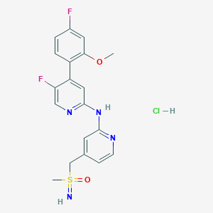 (S)-((2-((5-Fluoro-4-(4-fluoro-2-methoxyphenyl)pyridin-2-yl)amino)pyridin-4-yl)methyl)(imino)(methyl)-l6-sulfanone hydrochloride