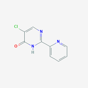 molecular formula C9H6ClN3O B12961595 5-Chloro-2-(pyridin-2-yl)pyrimidin-4(3H)-one 