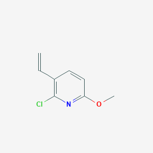 molecular formula C8H8ClNO B12961627 2-Chloro-6-methoxy-3-vinylpyridine 