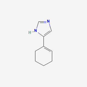 molecular formula C9H12N2 B12961628 5-(Cyclohex-1-en-1-yl)-1H-imidazole 