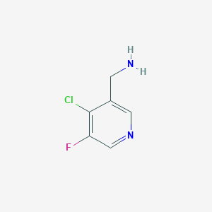 molecular formula C6H6ClFN2 B12961634 (4-Chloro-5-fluoropyridin-3-YL)methylamine 