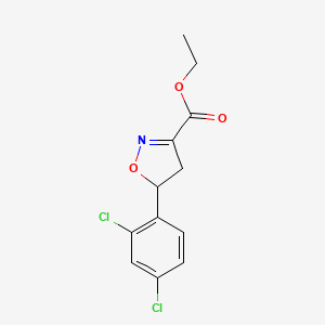 Ethyl 5-(2,4-dichlorophenyl)-4,5-dihydroisoxazole-3-carboxylate