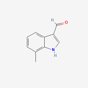 molecular formula C10H9NO B1296166 7-メチル-1H-インドール-3-カルバルデヒド CAS No. 4771-50-0