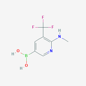 (6-(Methylamino)-5-(trifluoromethyl)pyridin-3-yl)boronic acid